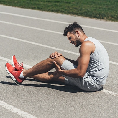 Man With Knee Injury